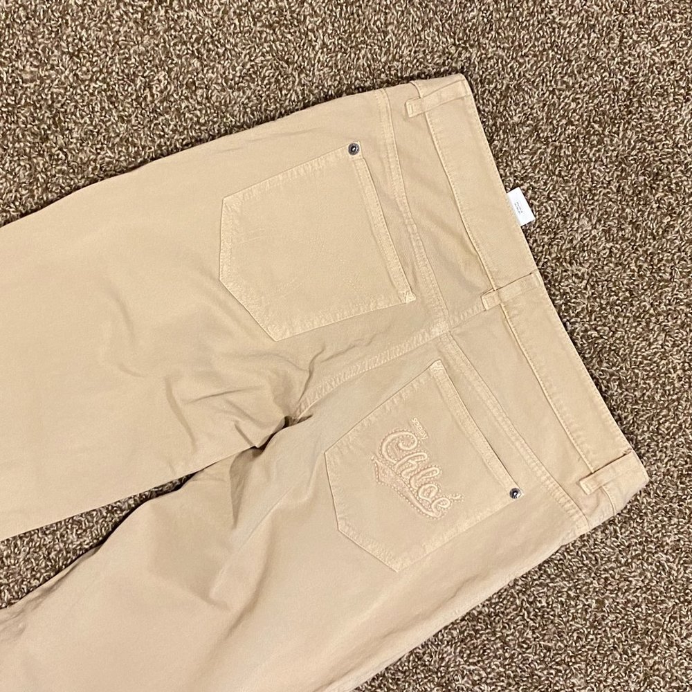 See by Chloe Wide Leg Flare Jeans in Nude Sz 31 NEW      - L - Picture 7 of 7